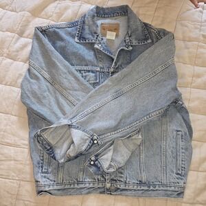 Vintage 1990s‎ GAP Denim Jean Jacket Oversized Light Wash Small 90s Adult